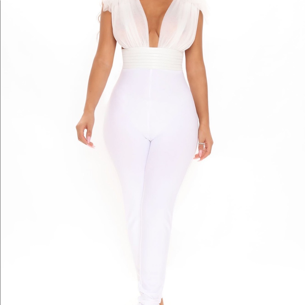 White jumpsuit